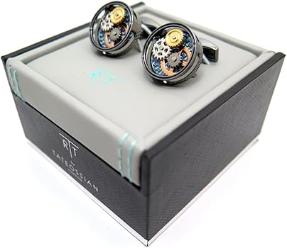 タテオシアン(TATEOSSIAN) メカニカル ギアカーボンカフス（ガンメタル